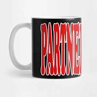 text design "partner" Mug